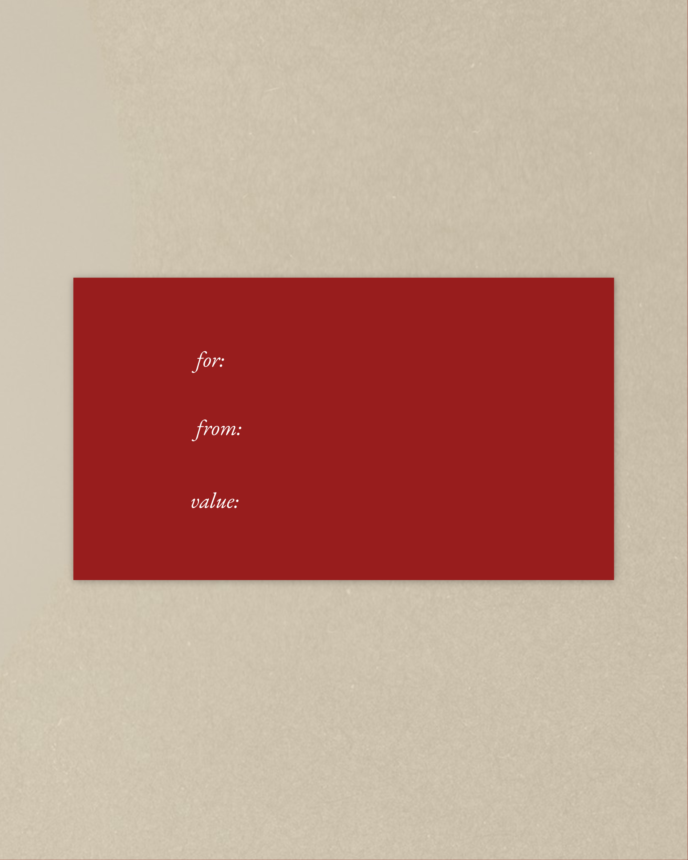 CHERRY GIFT CARD